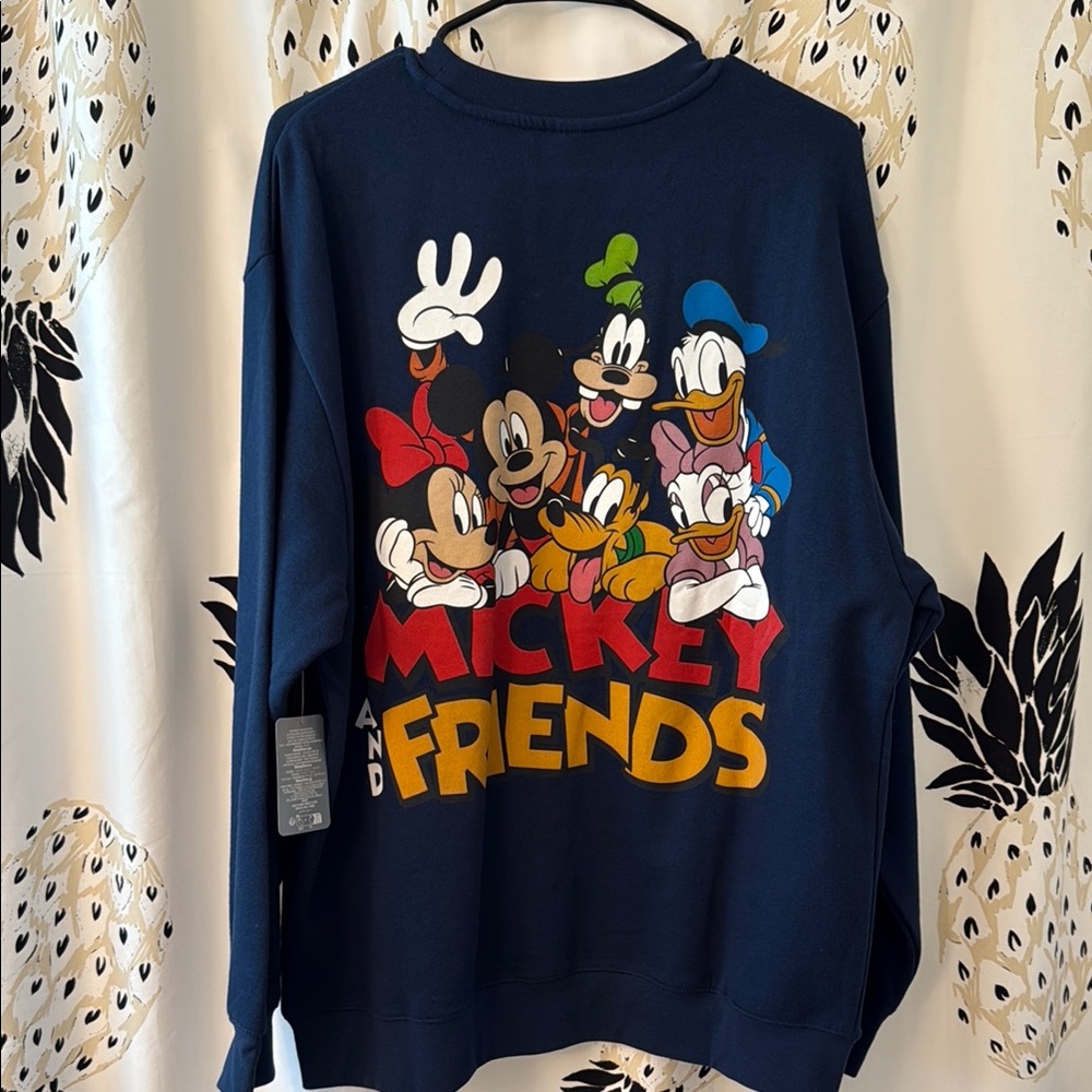 Walt disney world navy Mickey and Friends Sweater